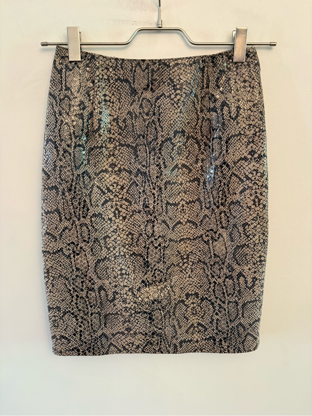 Danier leather  Snake-Print Pencil Skirt size small